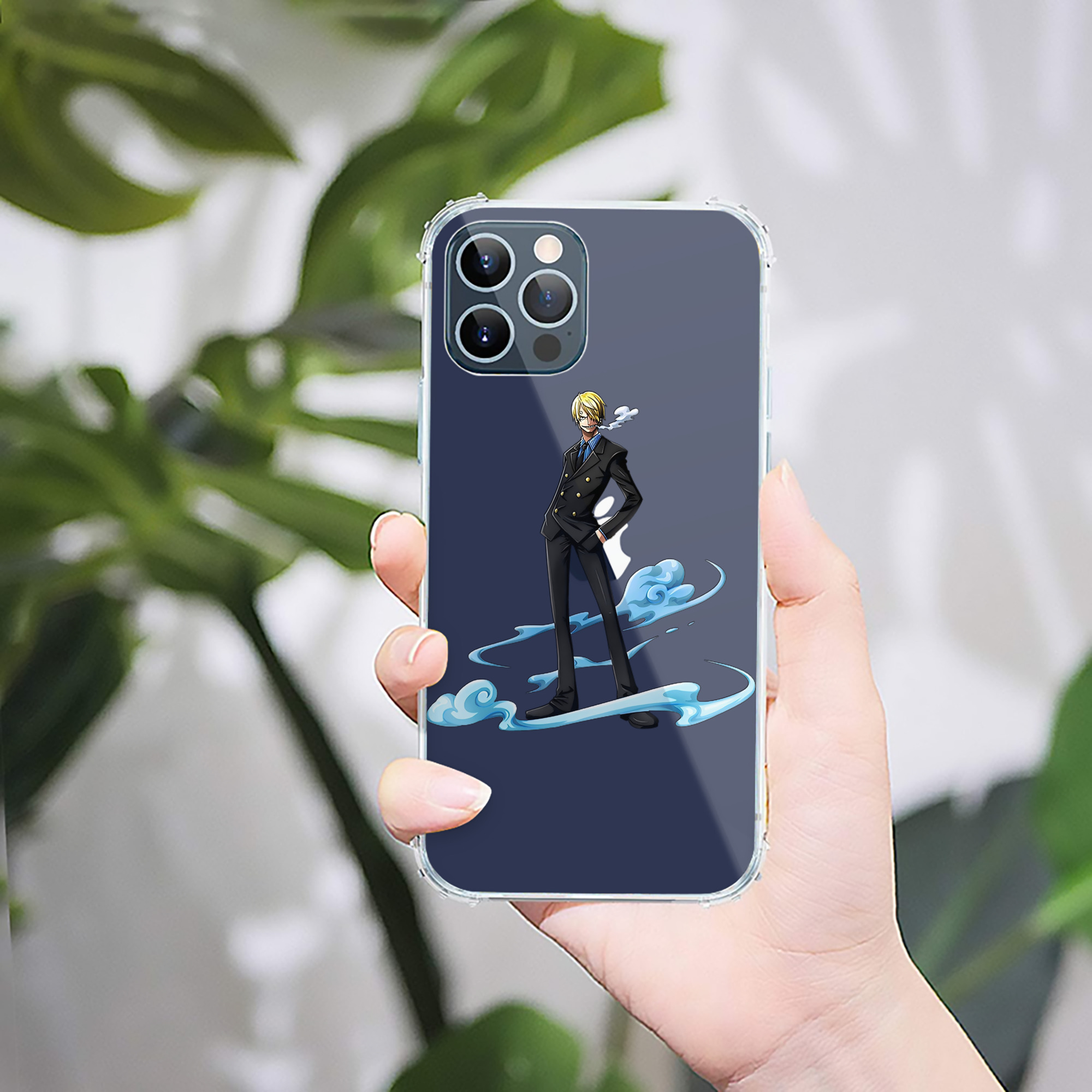 （画像用） ワンピース サンジ ONE PIECE Sanji 【iPhone 12シリーズ対応】透明スマホケース（クリアソフトケース）